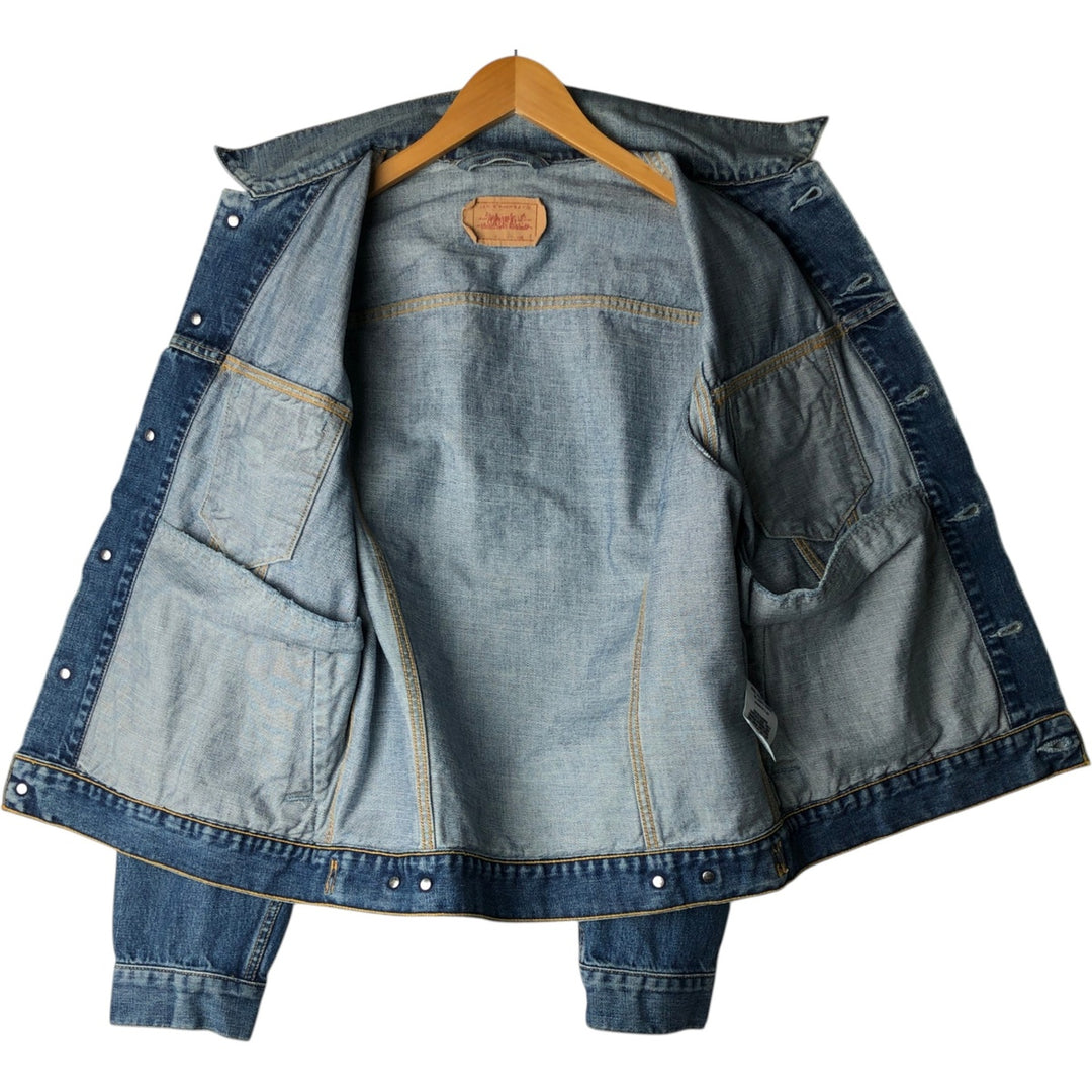 2000'S Levi's 70550-0487 Denim Jacket (Men's XL equivalent) cotton Blue type light blue Vintage Second Hand