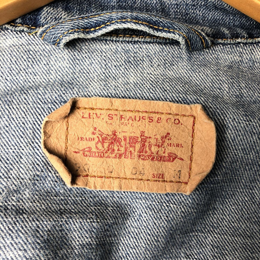 2000'S Levi's 70550-0487 Denim Jacket (Men's XL equivalent) cotton Blue type light blue Vintage Second Hand