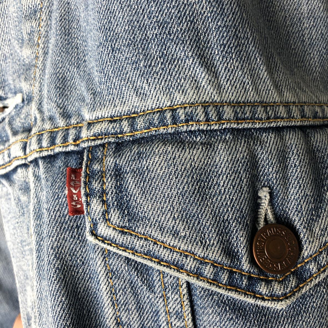 2000'S Levi's 70550-0487 Denim Jacket (Men's XL equivalent) cotton Blue type light blue Vintage Second Hand
