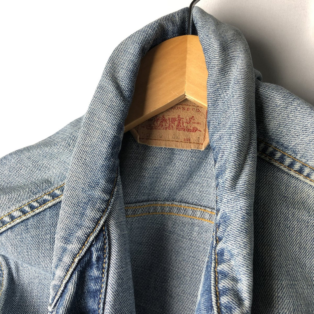 2000'S Levi's 70550-0487 Denim Jacket (Men's XL equivalent) cotton Blue type light blue Vintage Second Hand