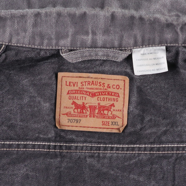Levi's denim jacket, men's size XXL cotton gray type Vintage Second Hand