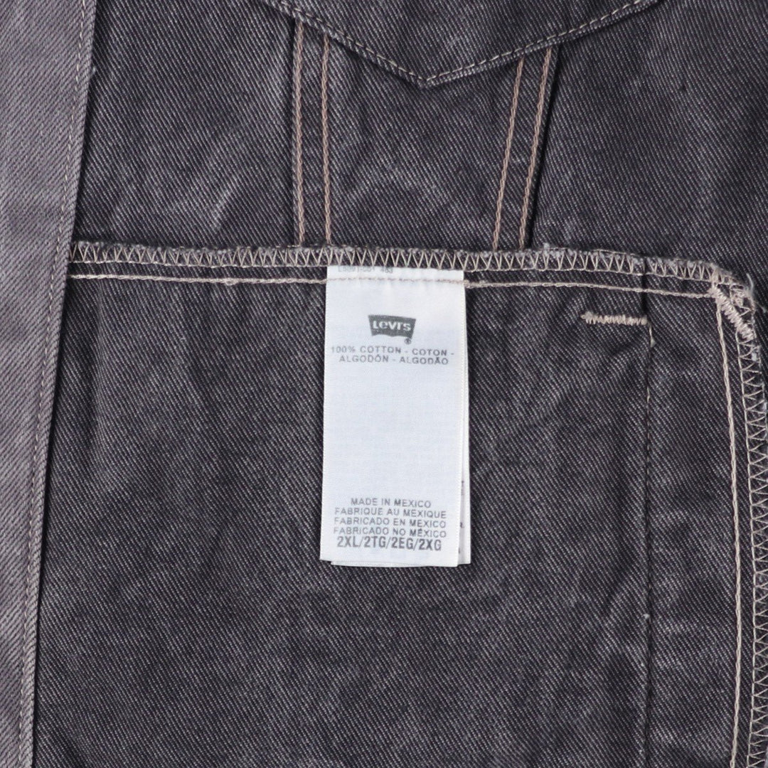 Levi's denim jacket, men's size XXL cotton gray type Vintage Second Hand