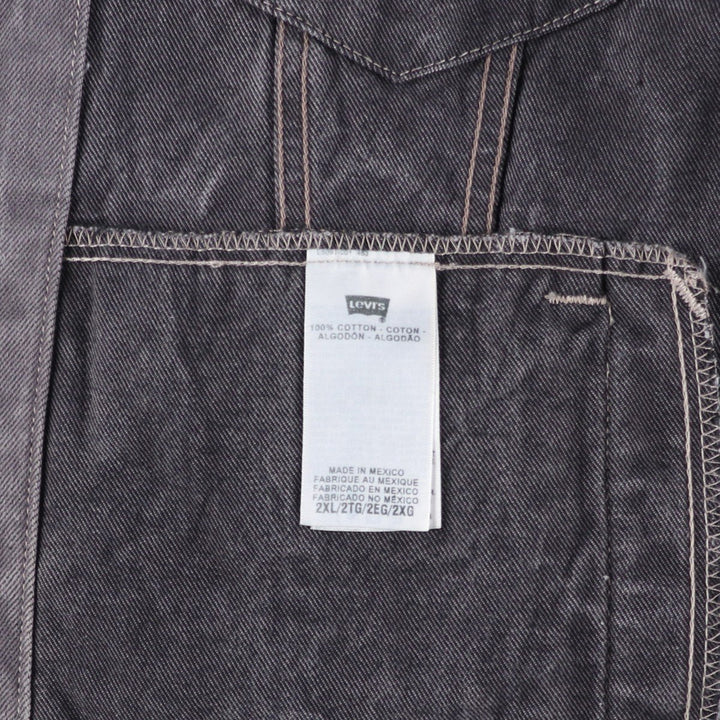 Levi's denim jacket, men's size XXL cotton gray type Vintage Second Hand