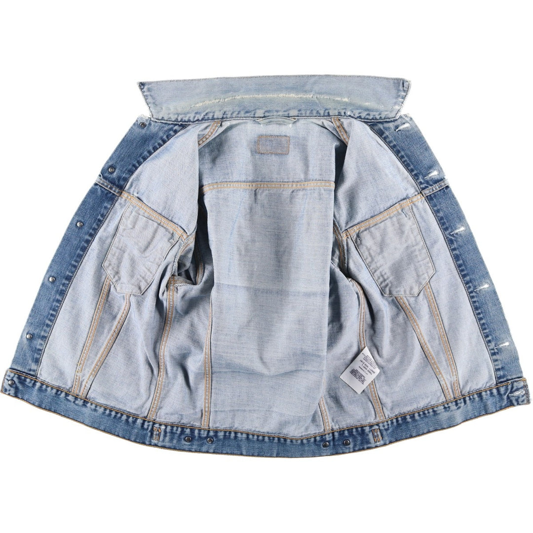 2000'S Levi's 70500-0487 Euro Model Denim Jacket (Men's Size L) cotton blue type Vintage Second Hand
