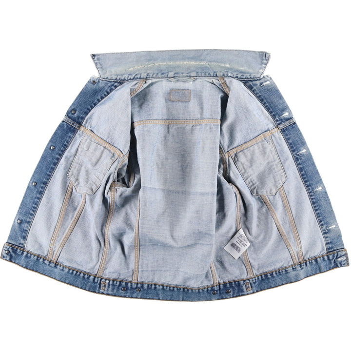 2000'S Levi's 70500-0487 Euro Model Denim Jacket (Men's Size L) cotton blue type Vintage Second Hand