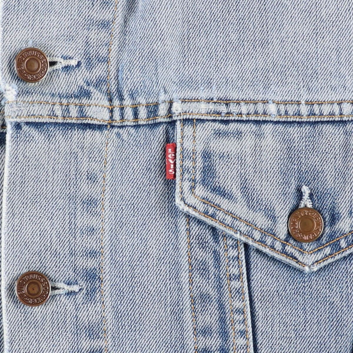 2000'S Levi's 70500-0487 Euro Model Denim Jacket (Men's Size L) cotton blue type Vintage Second Hand