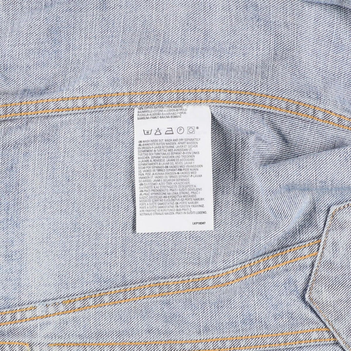 2000'S Levi's 70500-0487 Euro Model Denim Jacket (Men's Size L) cotton blue type Vintage Second Hand