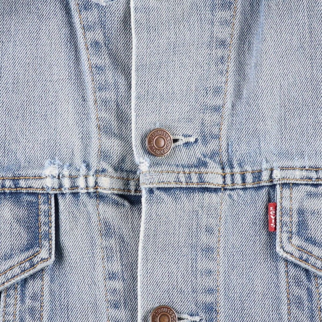 2000'S Levi's 70500-0487 Euro Model Denim Jacket (Men's Size L) cotton blue type Vintage Second Hand