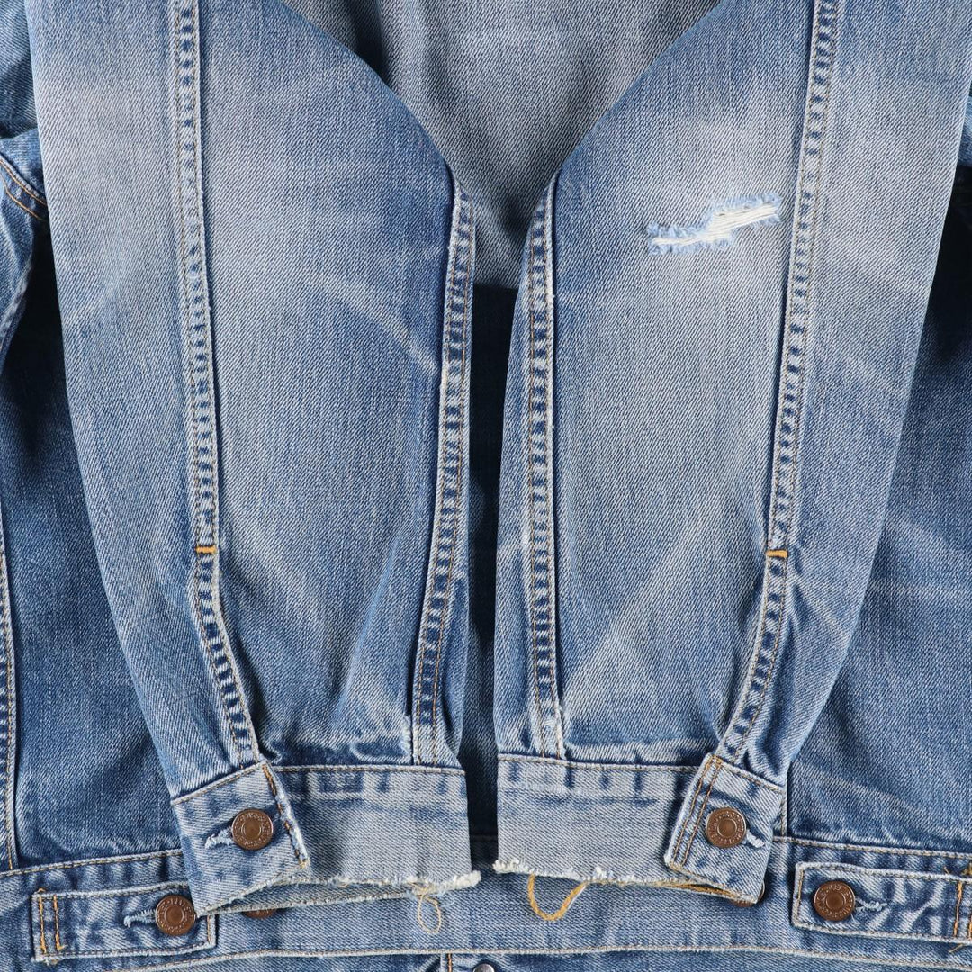 2000'S Levi's 70500-0487 Euro Model Denim Jacket (Men's Size L) cotton blue type Vintage Second Hand