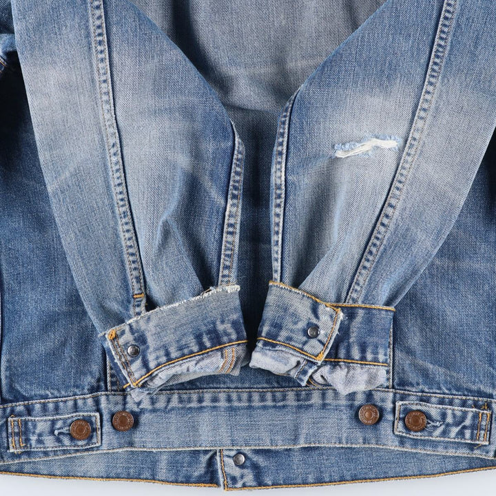 2000'S Levi's 70500-0487 Euro Model Denim Jacket (Men's Size L) cotton blue type Vintage Second Hand