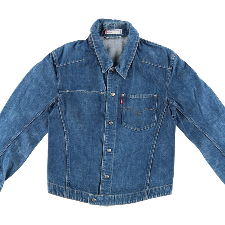 2000'S Levi's Engineered Euro Model 70100-0835 draped denim jacket, men's size M cotton blue type Vintage Second Hand