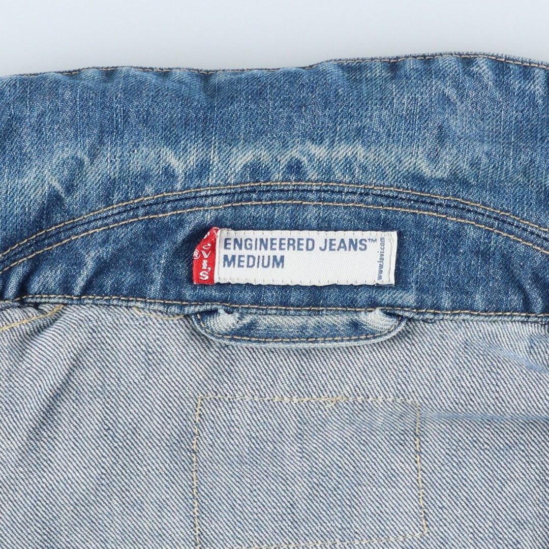2000'S Levi's Engineered Euro Model 70100-0835 draped denim jacket, men's size M cotton blue type Vintage Second Hand