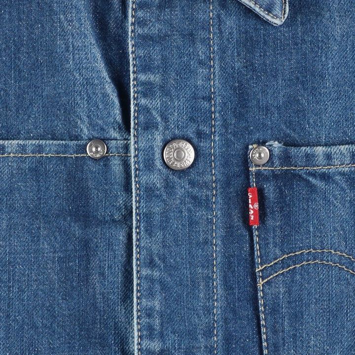 2000'S Levi's Engineered Euro Model 70100-0835 draped denim jacket, men's size M cotton blue type Vintage Second Hand
