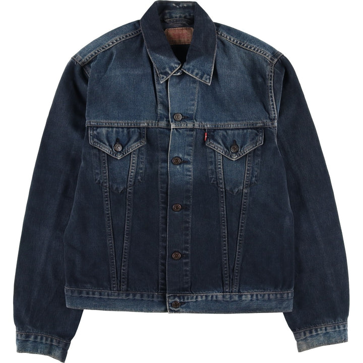 2000'S Levi's 70500-0469 Euro Model Denim Jacket (Men's XL equivalent) cotton navy blue type Vintage Second Hand