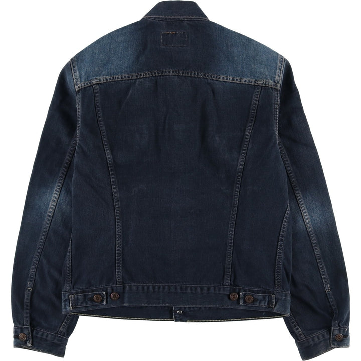 2000'S Levi's 70500-0469 Euro Model Denim Jacket (Men's XL equivalent) cotton navy blue type Vintage Second Hand