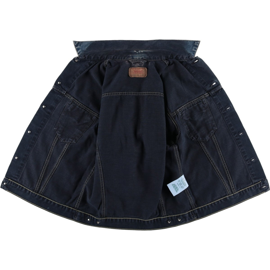 2000'S Levi's 70500-0469 Euro Model Denim Jacket (Men's XL equivalent) cotton navy blue type Vintage Second Hand