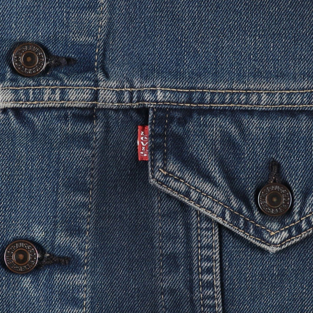 2000'S Levi's 70500-0469 Euro Model Denim Jacket (Men's XL equivalent) cotton navy blue type Vintage Second Hand