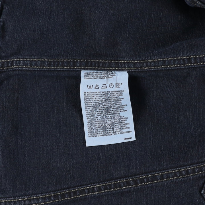 2000'S Levi's 70500-0469 Euro Model Denim Jacket (Men's XL equivalent) cotton navy blue type Vintage Second Hand