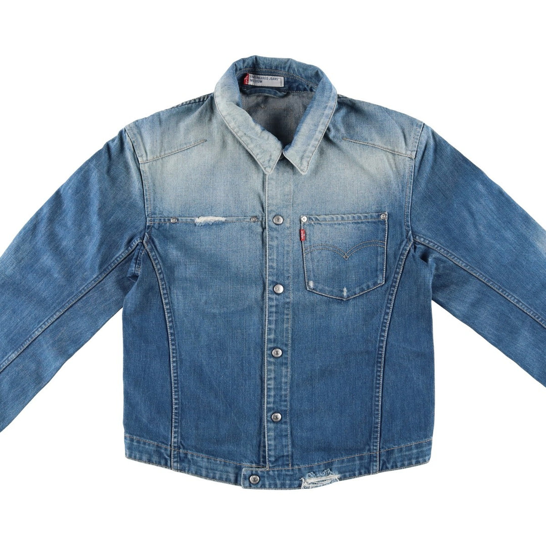 Levi's ENGINEERED Euro Model Denim Jacket (Men's Size M) cotton blue type Vintage Second Hand
