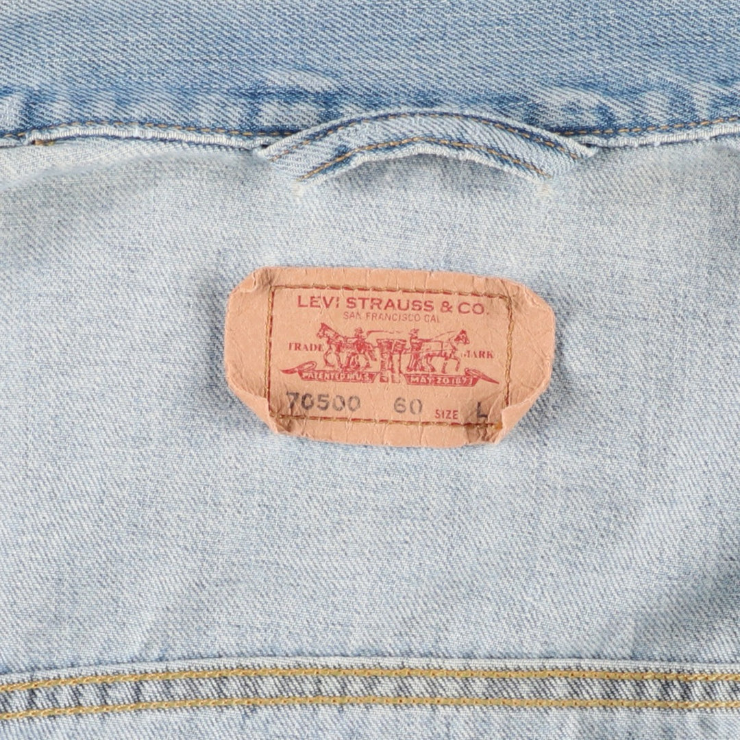 Levi's Euro Model Denim Jacket, G-Jean, Men's Size L cotton blue type Vintage Second Hand
