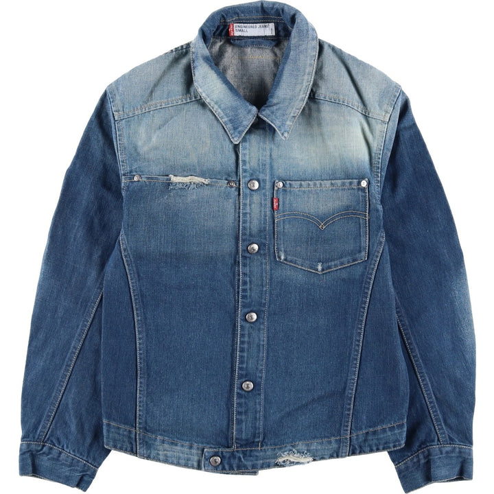 Levi's ENGINEERED Euro Model Denim Jacket (Men's Size S) cotton blue type Vintage Second Hand