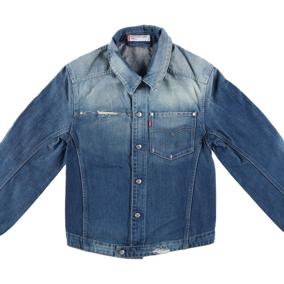 Levi's ENGINEERED Euro Model Denim Jacket (Men's Size S) cotton blue type Vintage Second Hand