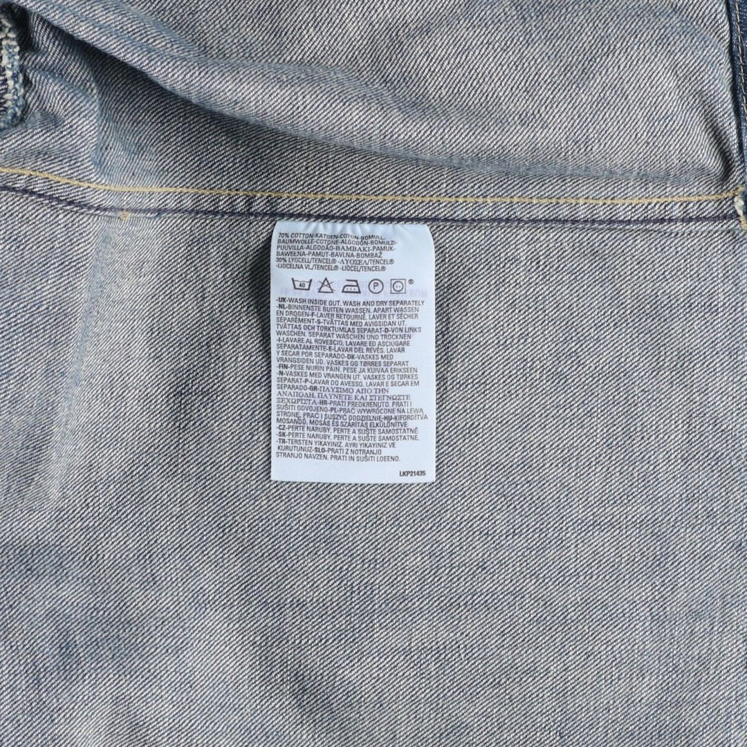 Levi's ENGINEERED Euro Model Denim Jacket (Men's Size S) cotton blue type Vintage Second Hand