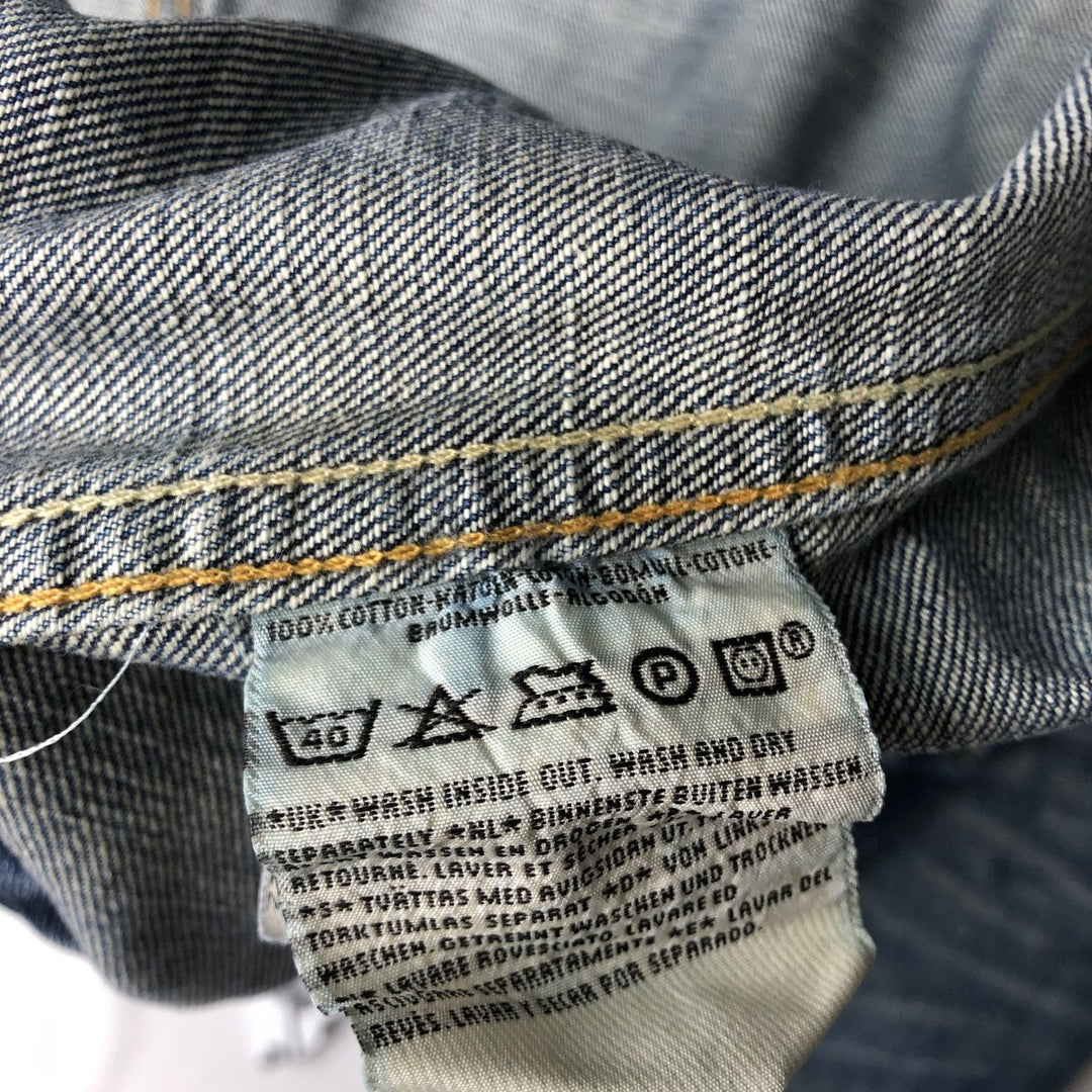 2000'S Levi's 70590-0460 Euro Model Denim Jacket (Men's Size L) cotton blue type Vintage Second Hand
