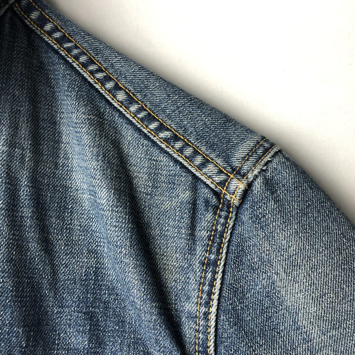 2000'S Levi's 70590-0460 Euro Model Denim Jacket (Men's Size L) cotton blue type Vintage Second Hand