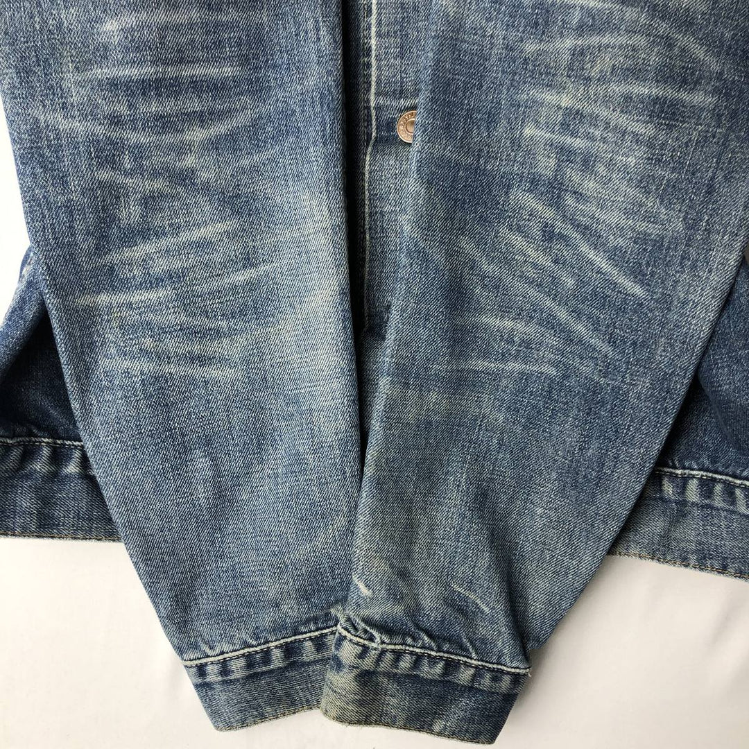 2000'S Levi's 70590-0460 Euro Model Denim Jacket (Men's Size L) cotton blue type Vintage Second Hand