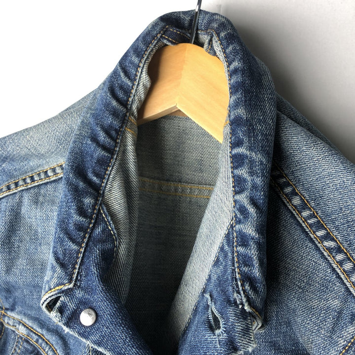2000'S Levi's 70590-0460 Euro Model Denim Jacket (Men's Size L) cotton blue type Vintage Second Hand