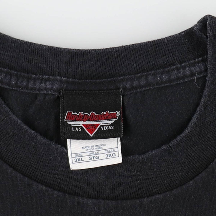 Big size Harley-Davidson motorcycle bike T-shirt for men, equivalent to XXXL cotton black type Vintage Second Hand