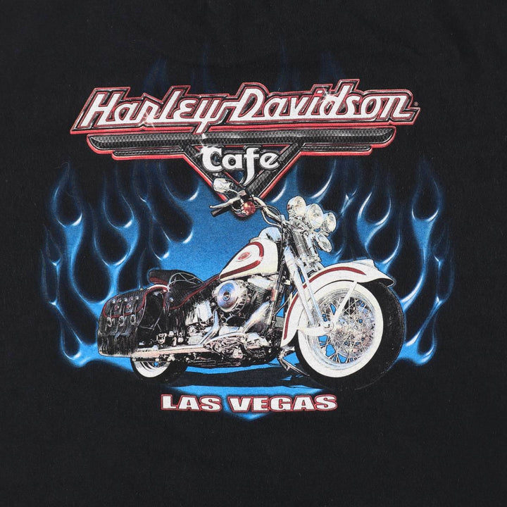 Big size Harley-Davidson motorcycle bike T-shirt for men, equivalent to XXXL cotton black type Vintage Second Hand