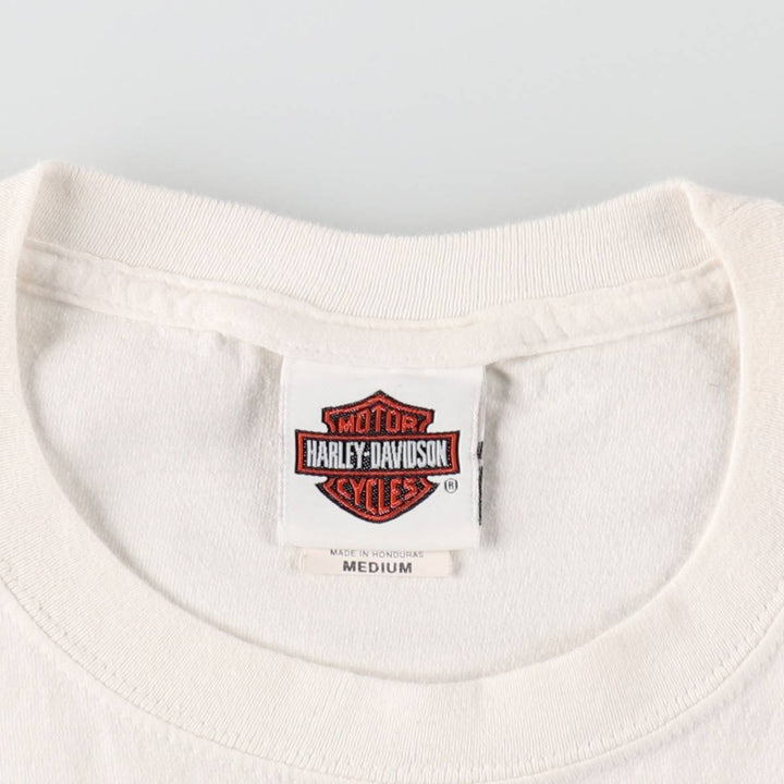 Harley-Davidson Motorcycle Bike T-shirt, Men's Medium cotton white type Vintage Second Hand