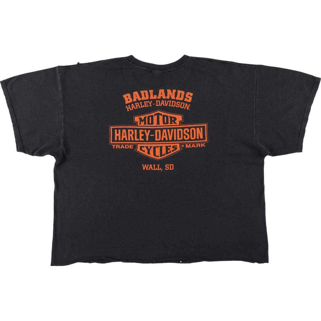 Harley-Davidson Motorcycle Bike T-shirt for men (XL size) unclear black type Vintage Second Hand