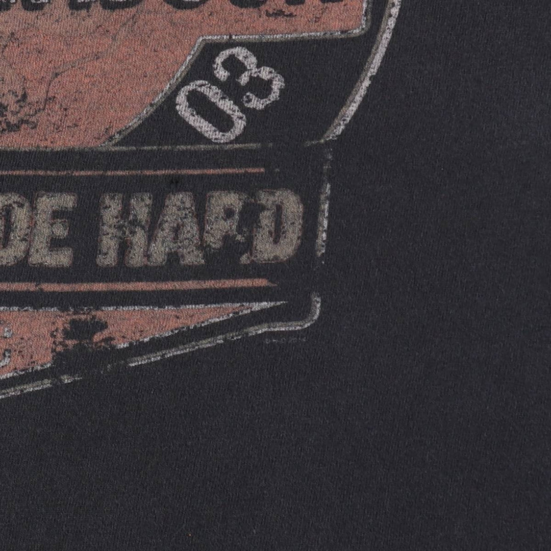 Harley-Davidson Motorcycle Bike T-shirt for men (XL size) unclear black type Vintage Second Hand