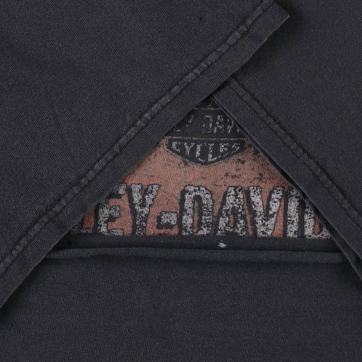 Harley-Davidson Motorcycle Bike T-shirt for men (XL size) unclear black type Vintage Second Hand