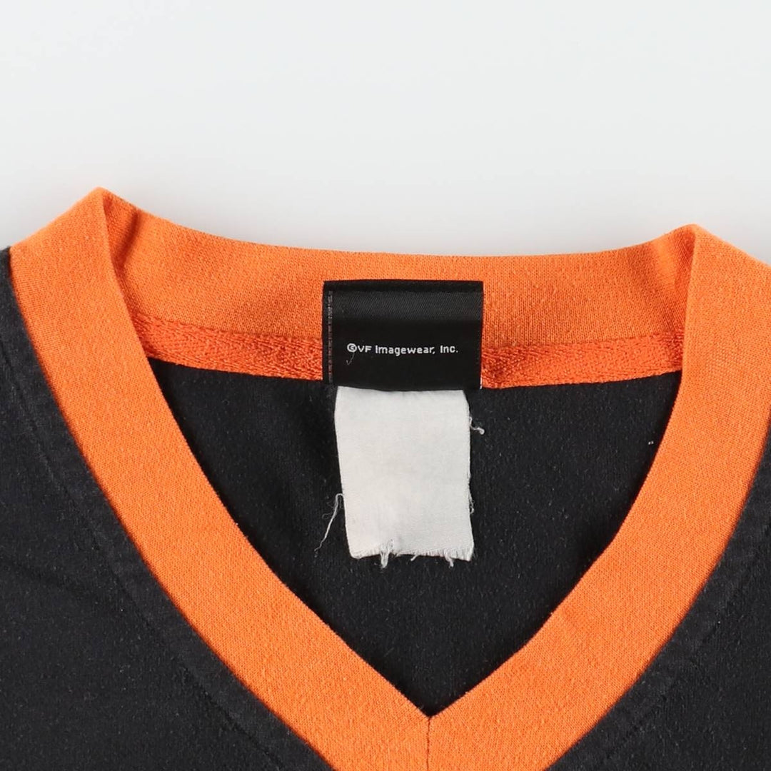 Harley-Davidson V-neck Motorcycle T-shirt, Men's XXL equivalent. unclear black type Vintage Second Hand