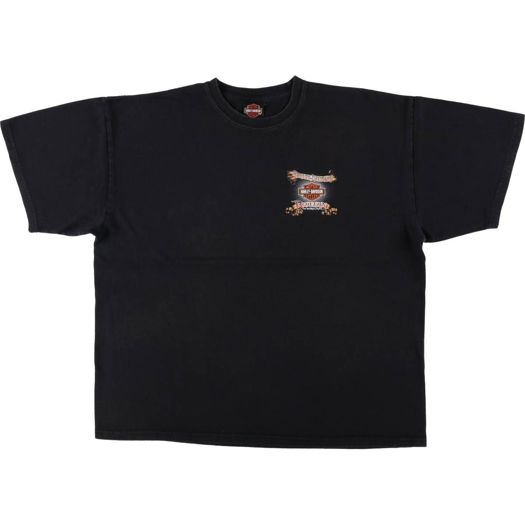 Harley-Davidson Motorcycle Bike T-shirt, Men's XXL cotton black type Vintage Second Hand