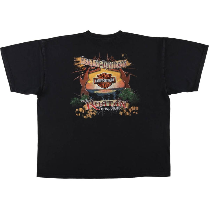 Harley-Davidson Motorcycle Bike T-shirt, Men's XXL cotton black type Vintage Second Hand
