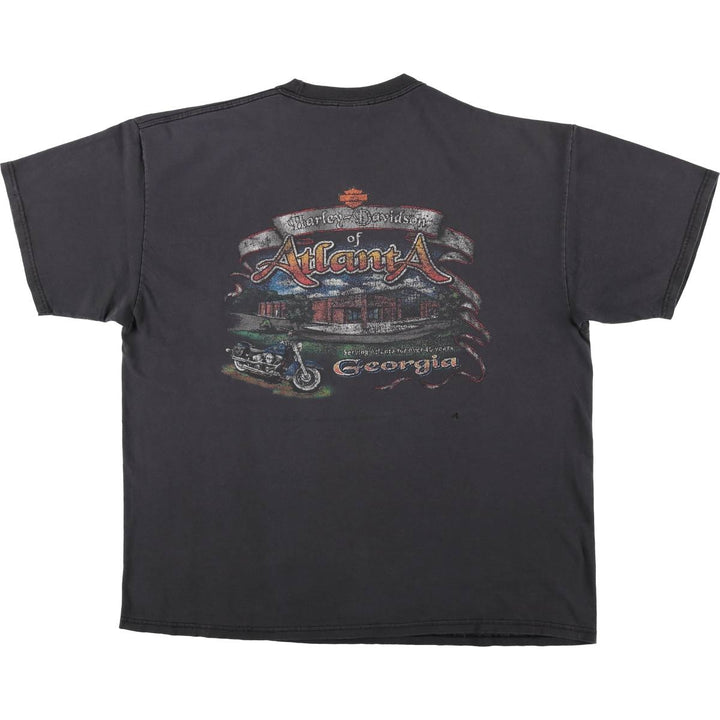 Harley-Davidson Motorcycle T-Shirt, Size 2X-LARGE (Men's XXL equivalent) cotton black type Vintage Second Hand