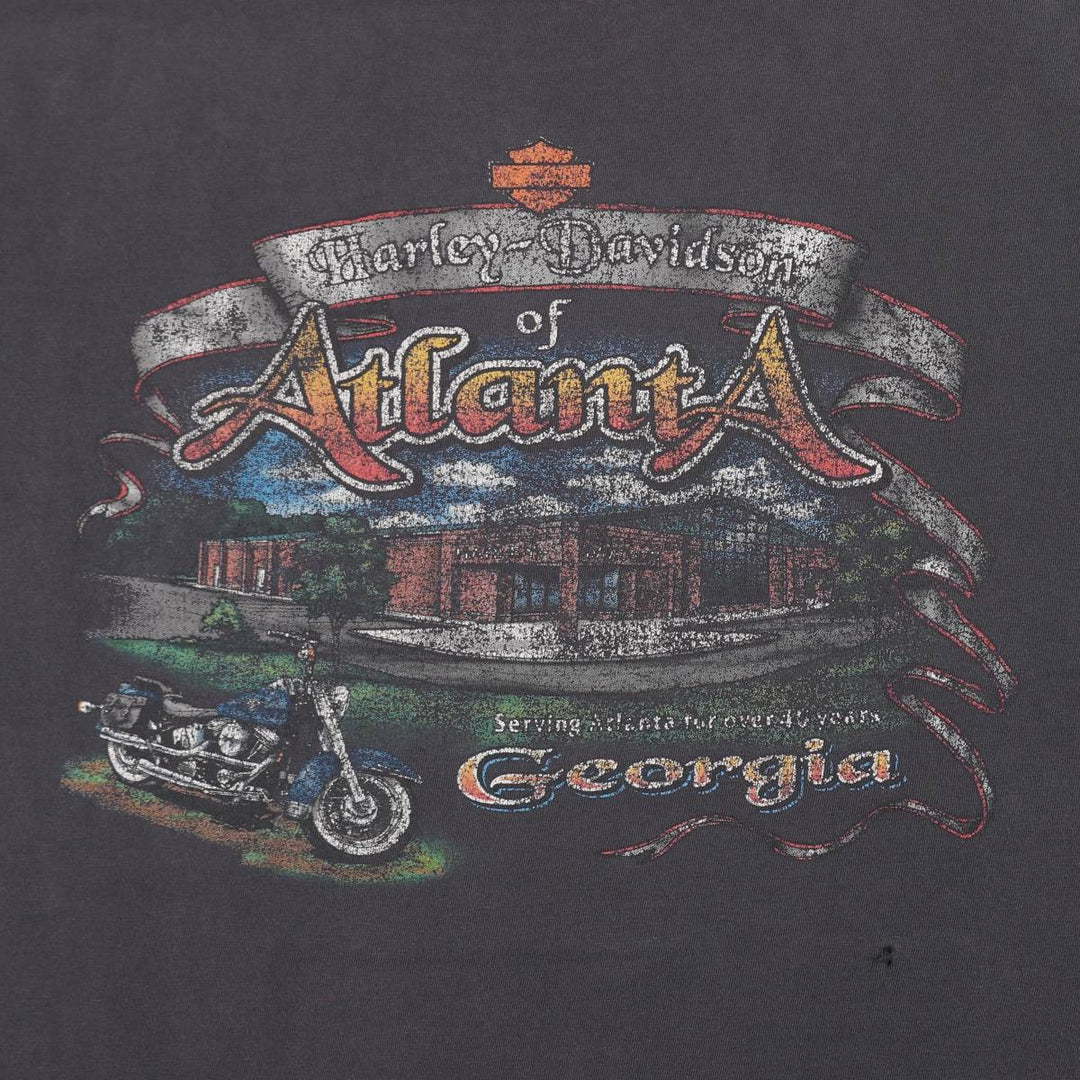 Harley-Davidson Motorcycle T-Shirt, Size 2X-LARGE (Men's XXL equivalent) cotton black type Vintage Second Hand