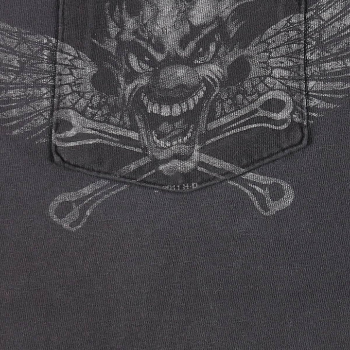 Harley-Davidson Motorcycle T-Shirt, Size 2X-LARGE (Men's XXL equivalent) cotton black type Vintage Second Hand