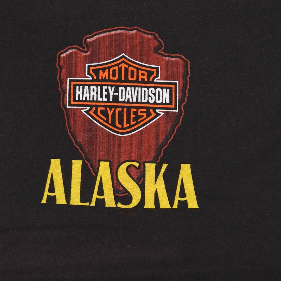 Harley-Davidson Motorcycle Bike T-shirt, Men's XL size cotton black type Vintage Second Hand