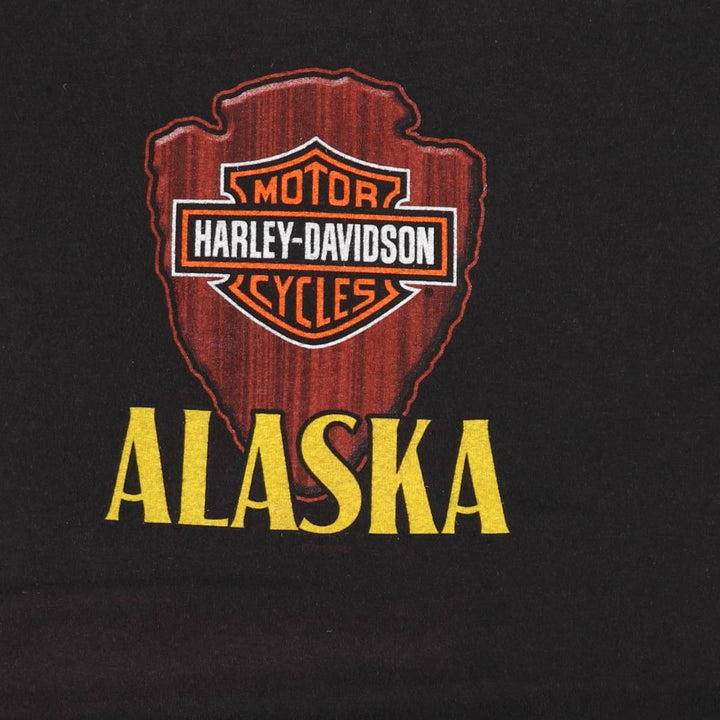 Harley-Davidson Motorcycle Bike T-shirt, Men's XL size cotton black type Vintage Second Hand
