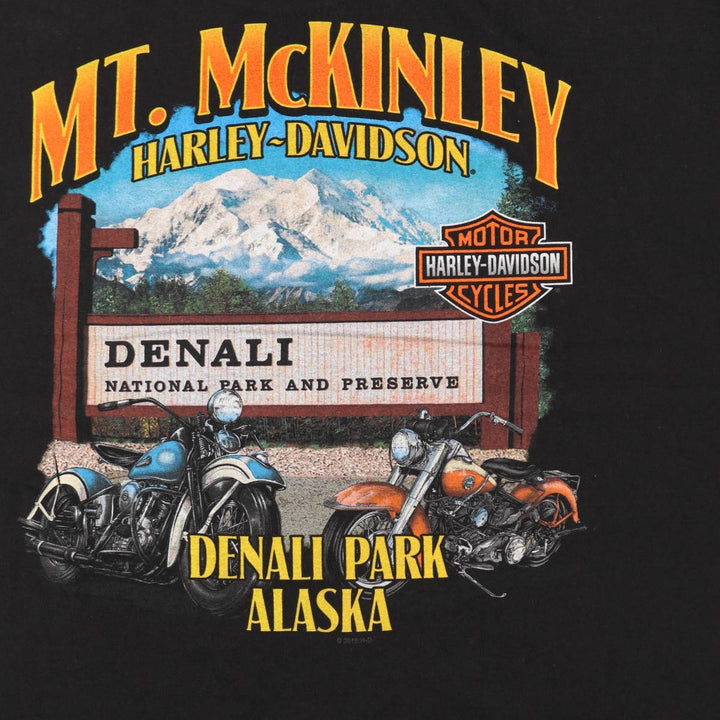 Harley-Davidson Motorcycle Bike T-shirt, Men's XL size cotton black type Vintage Second Hand