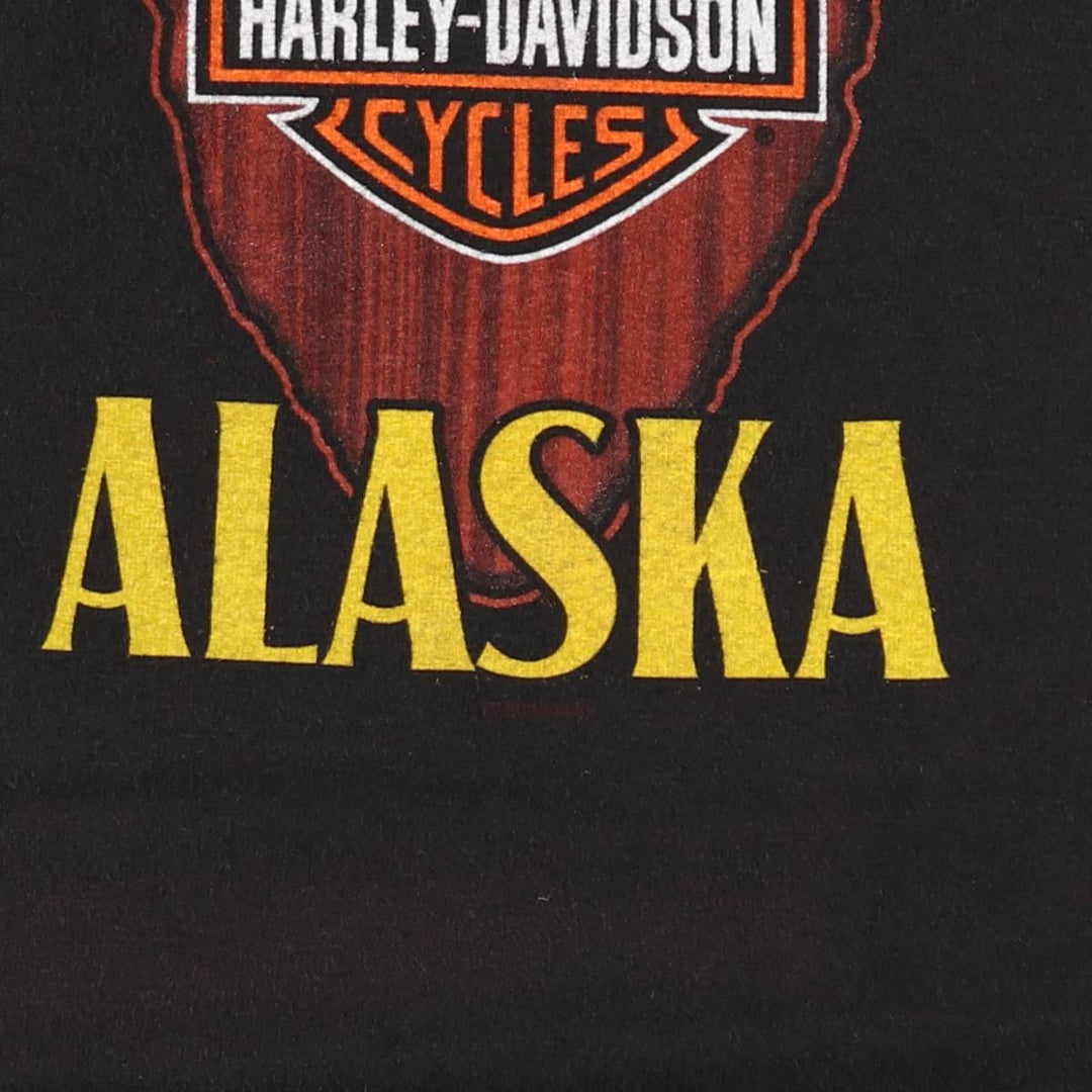 Harley-Davidson Motorcycle Bike T-shirt, Men's XL size cotton black type Vintage Second Hand