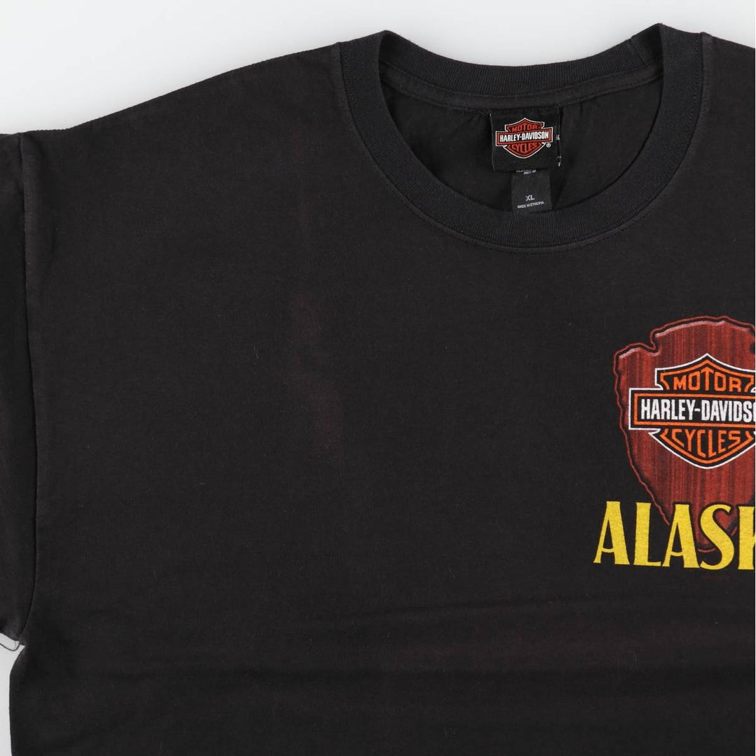 Harley-Davidson Motorcycle Bike T-shirt, Men's XL size cotton black type Vintage Second Hand