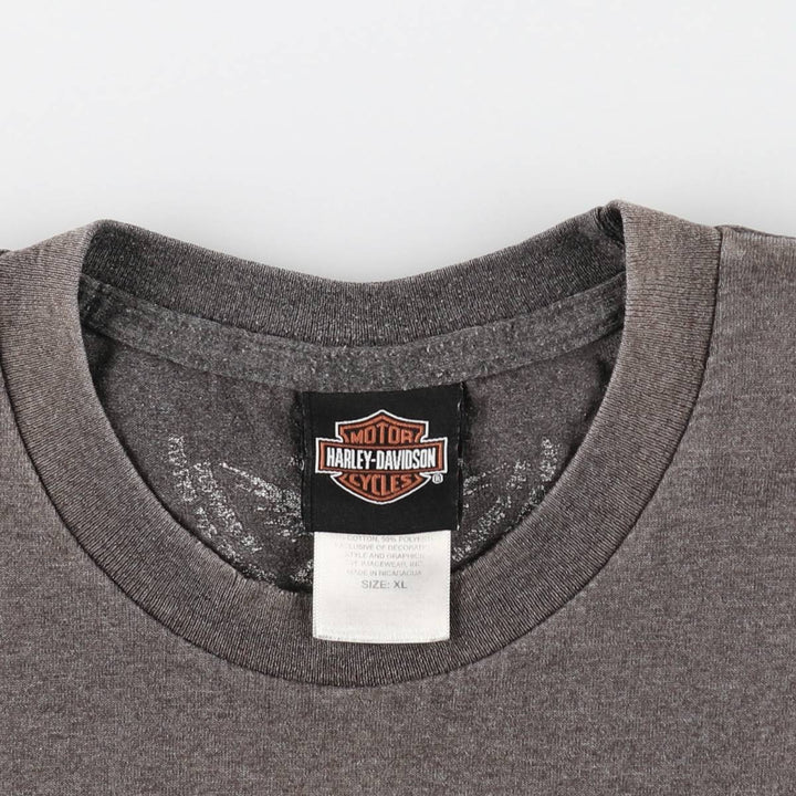 Harley-Davidson Cut-off Motorcycle Bike T-shirt, Men's XL cotton gray type Vintage Second Hand