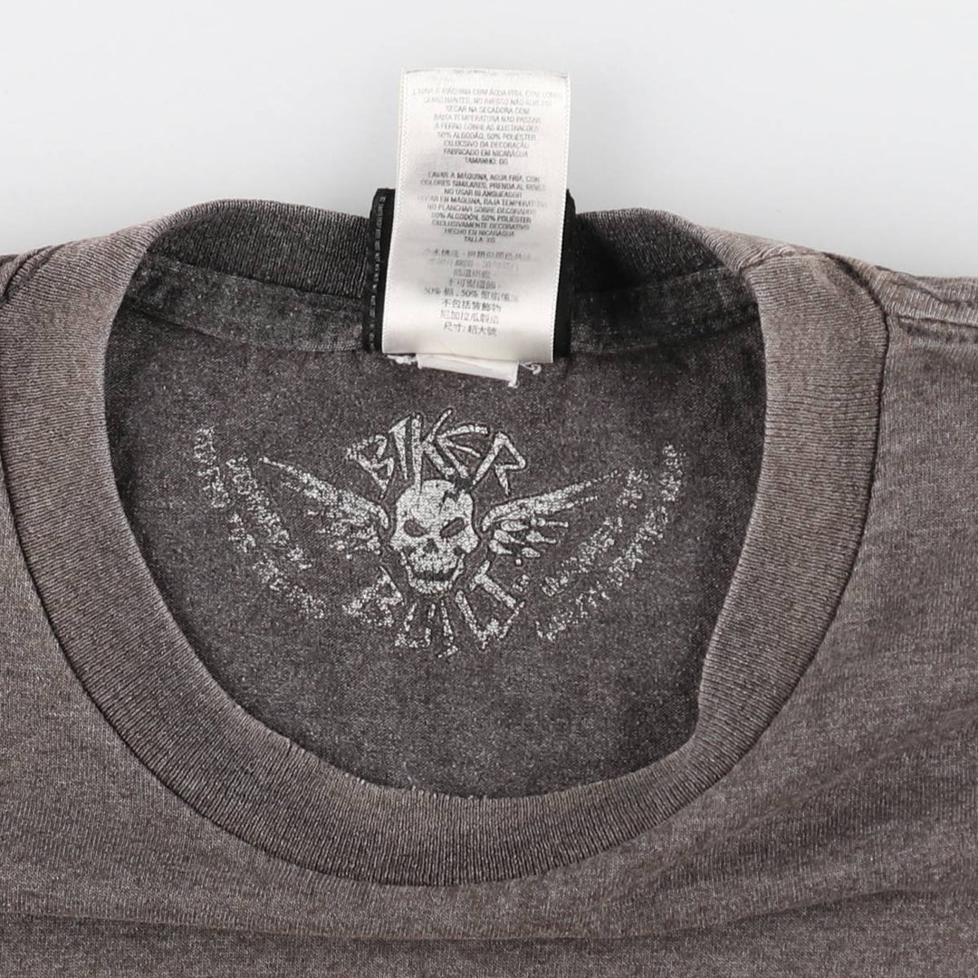 Harley-Davidson Cut-off Motorcycle Bike T-shirt, Men's XL cotton gray type Vintage Second Hand